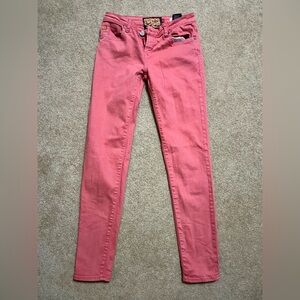 Dear John pink denim jeans NWOT, no imperfections